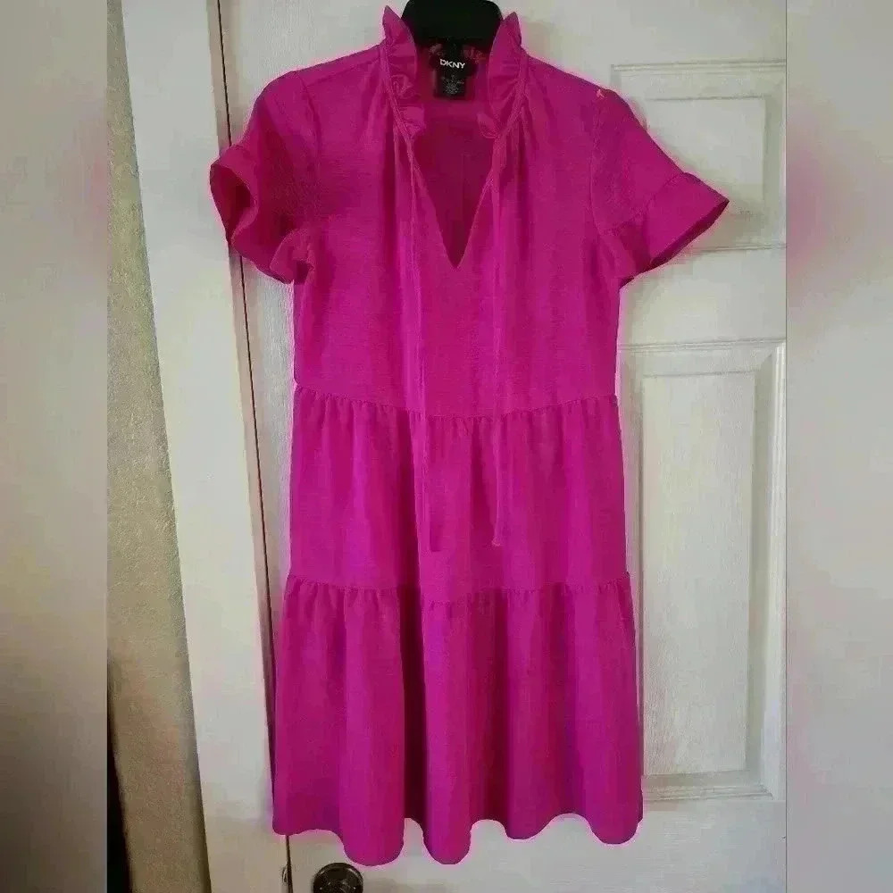 Dkny fuchia pink dress